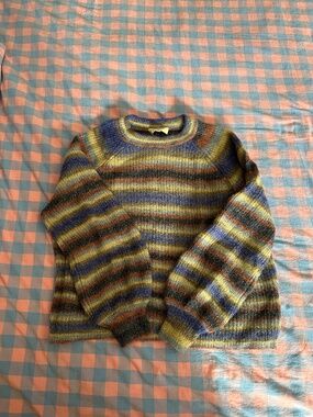 Sezane Antonio Jumper Blue Lurex - Size XXL